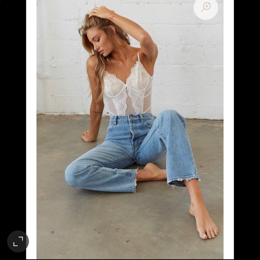 NWT Leora Mesh Lace Bodysuit